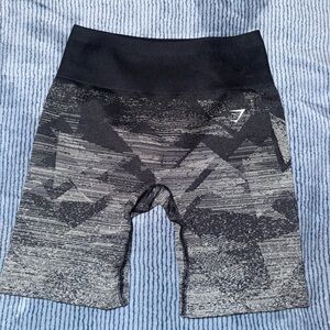Gymshark Black and Gray Athletic Shorts